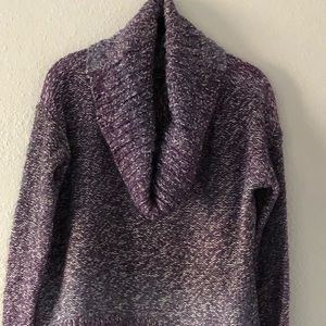 American Eagle Cowl Neck Sweater Mulberry Marl size S